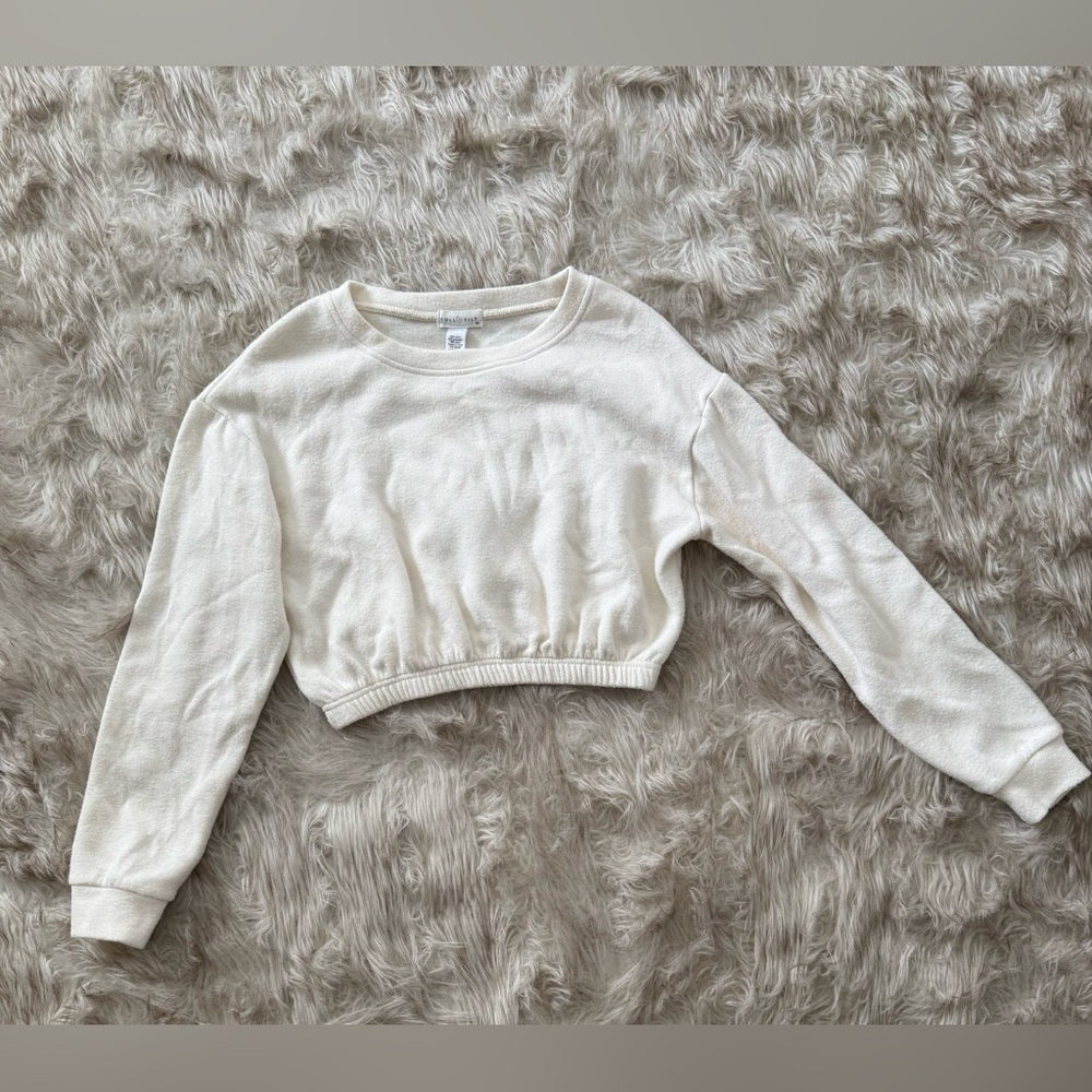 Full Tilt Cream Crop Top